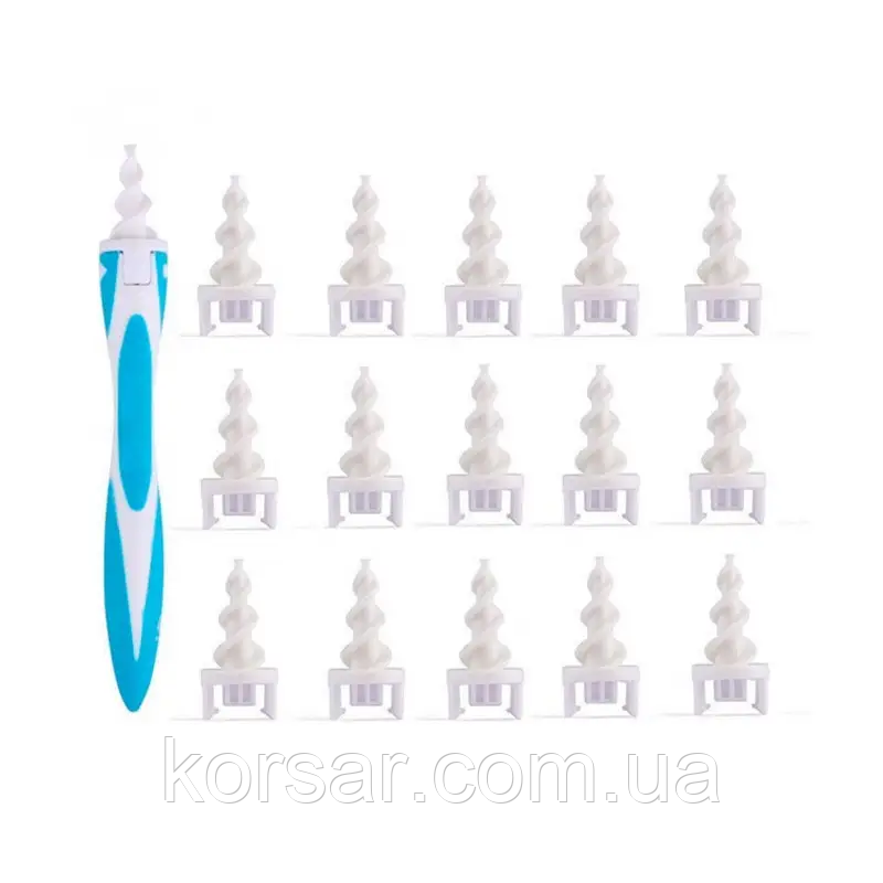 Прилад для чищення вух Smart Swab 16 в 1, доглянутий, фото 1