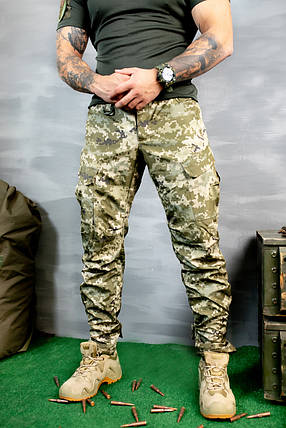 Штани зимові Dewspo з утеплювачем Slimtex піксель, фото 1