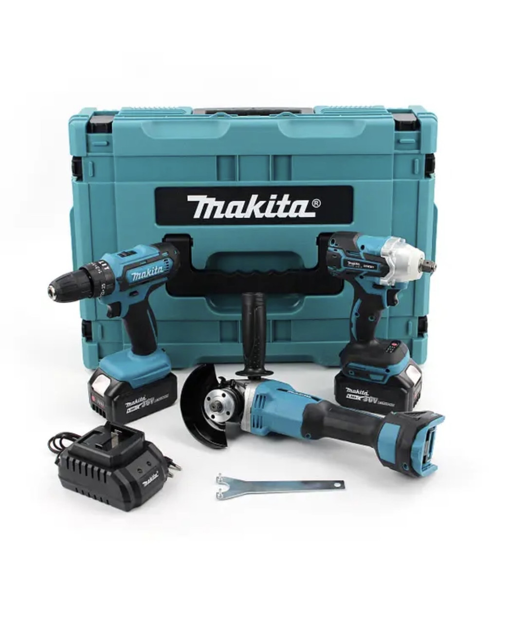 Набір 3в1 АКБ Makita 36V (Ударний шуруповерт DTW485 + Болгарка 9237CB + Гайковерт DTW301) Набір 3в1 Макіта