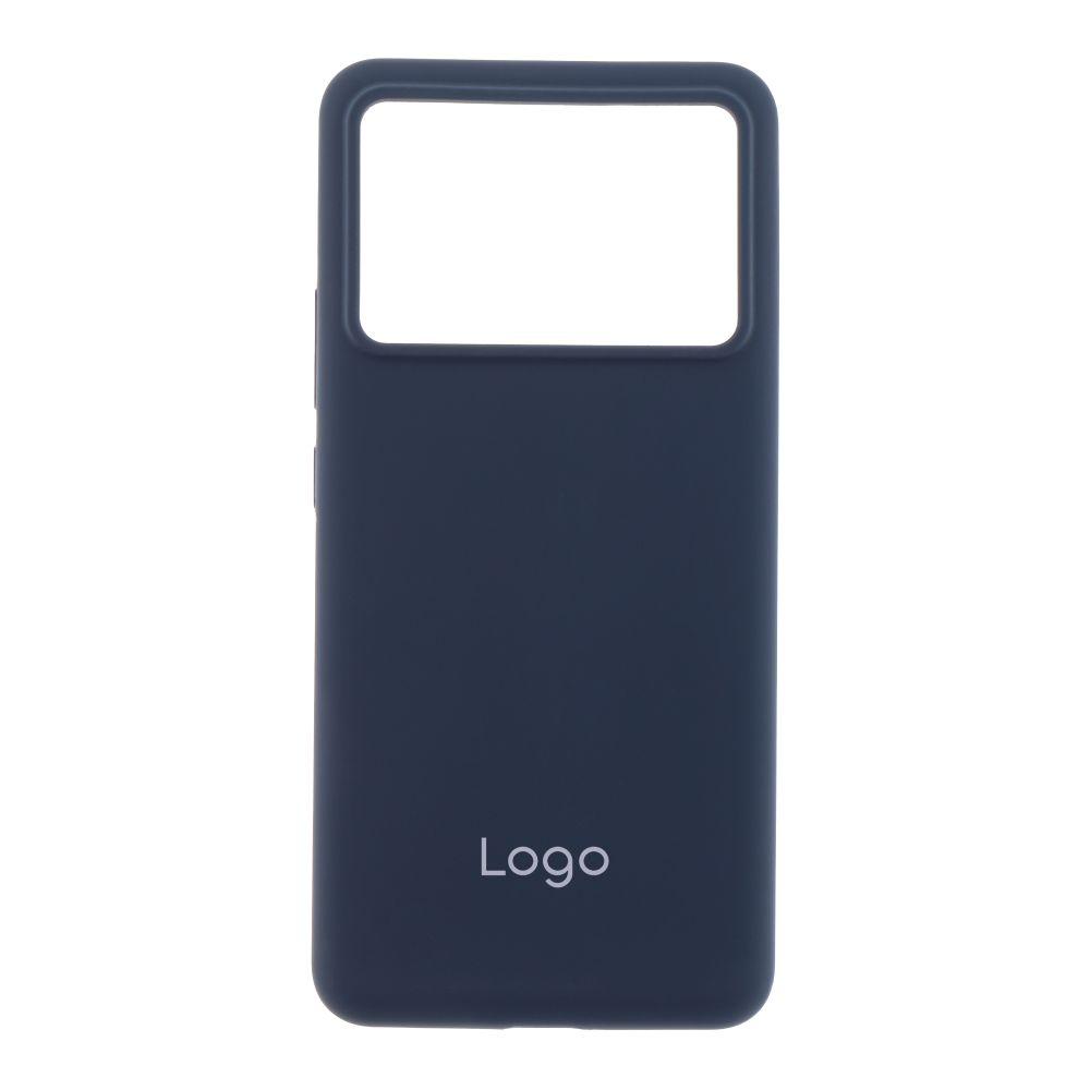 Чохол Liquid Silicone (AA) для Xiaomi Poco X6 Pro 5G Колір 08.Dark Blue