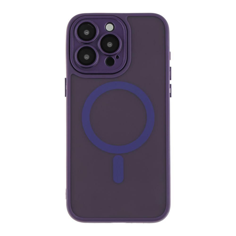 Чохол TPU+PC Magnetic Matte Camera Lens with Magsafe для iPhone 13 Колір Dark Purple