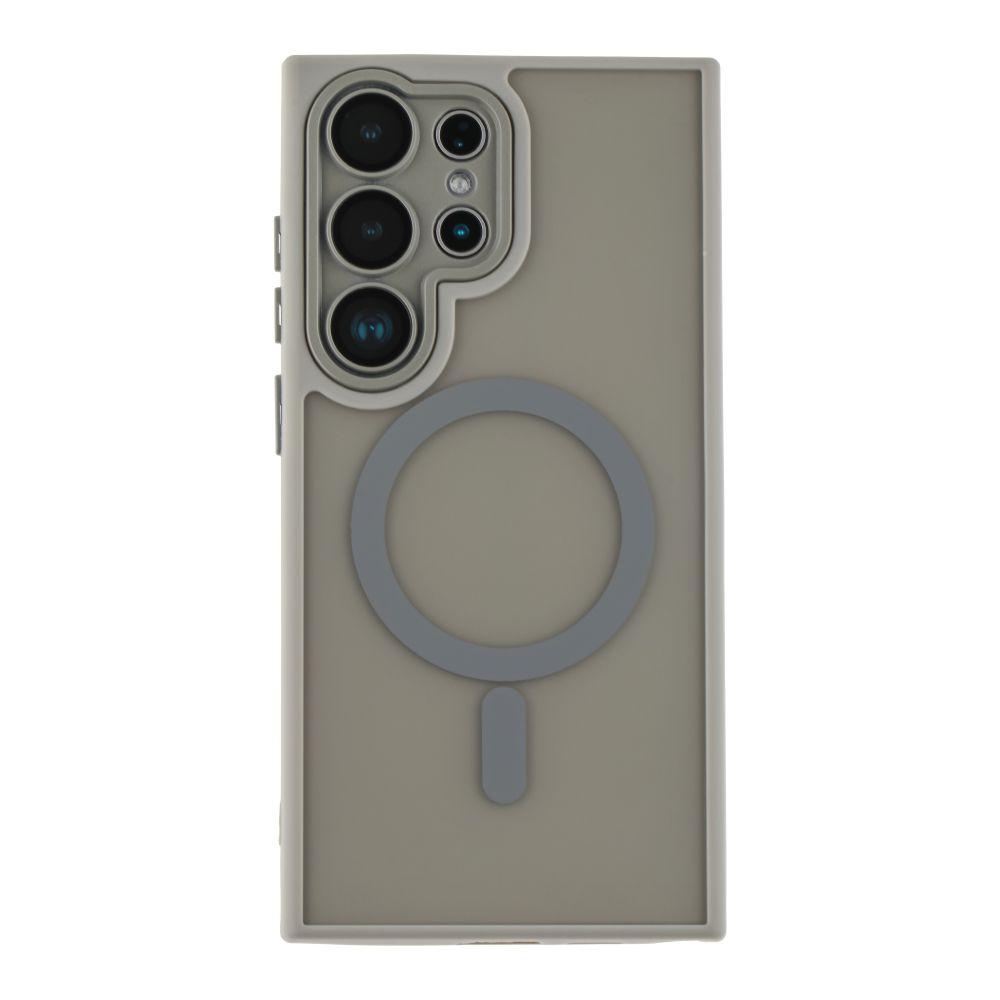 Чохол TPU+PC Magnetic Matte Camera Lens with Magsafe для Samsung Galaxy S24 5G (S921) Колір Grey