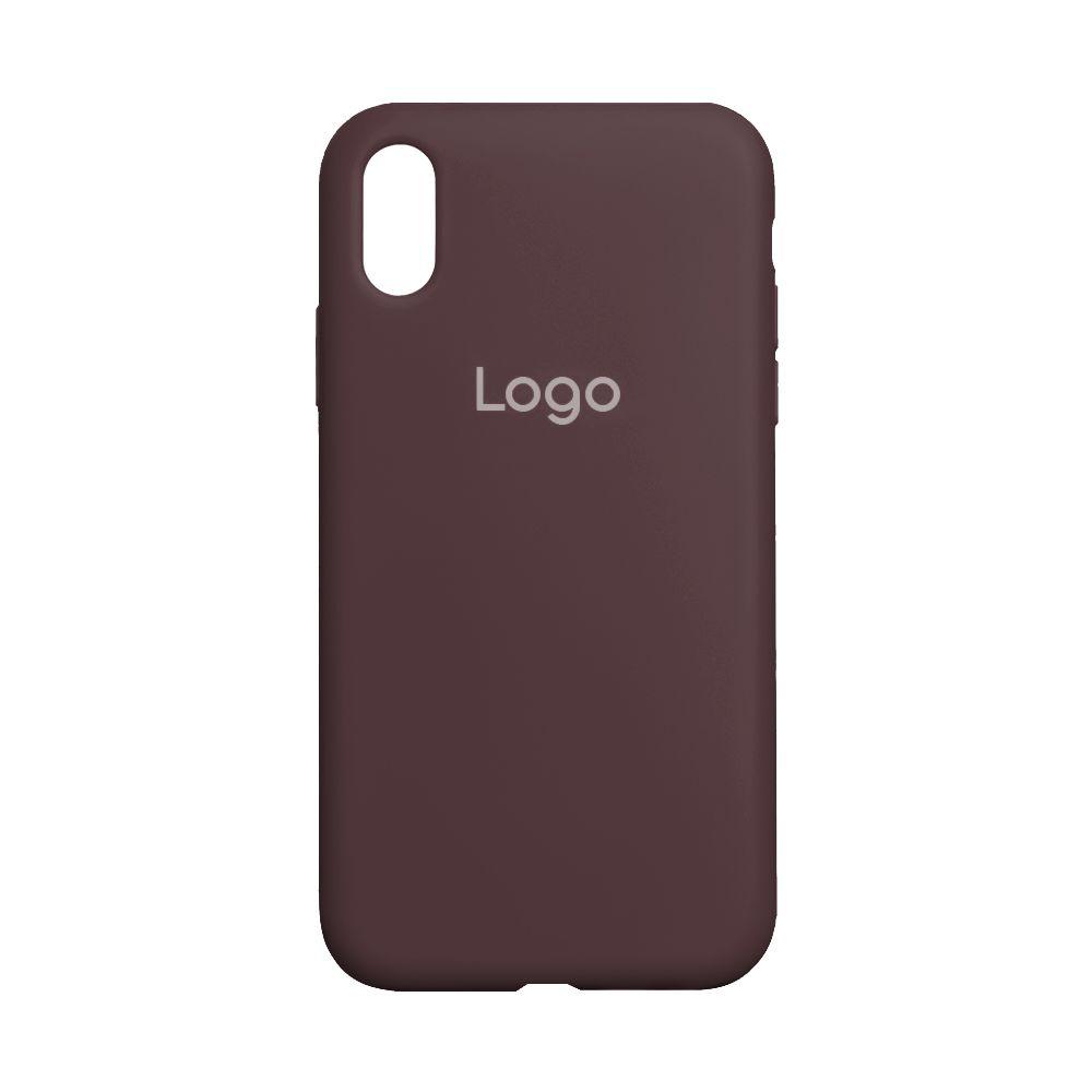 Чохол Silicone Case Full Size (AA) для iPhone X/Xs Колір 73.Plum