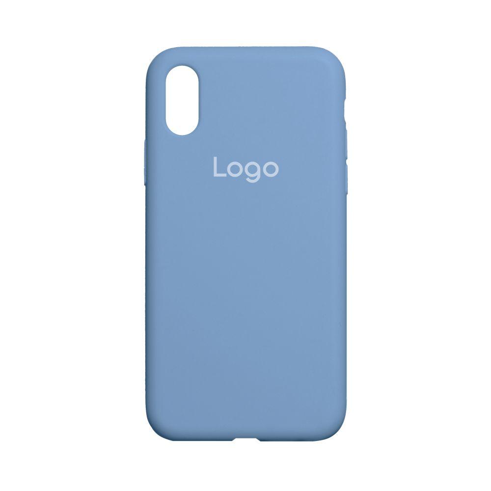 Чохол Silicone Case Full Size (AA) для iPhone X/Xs Колір 24.Azure