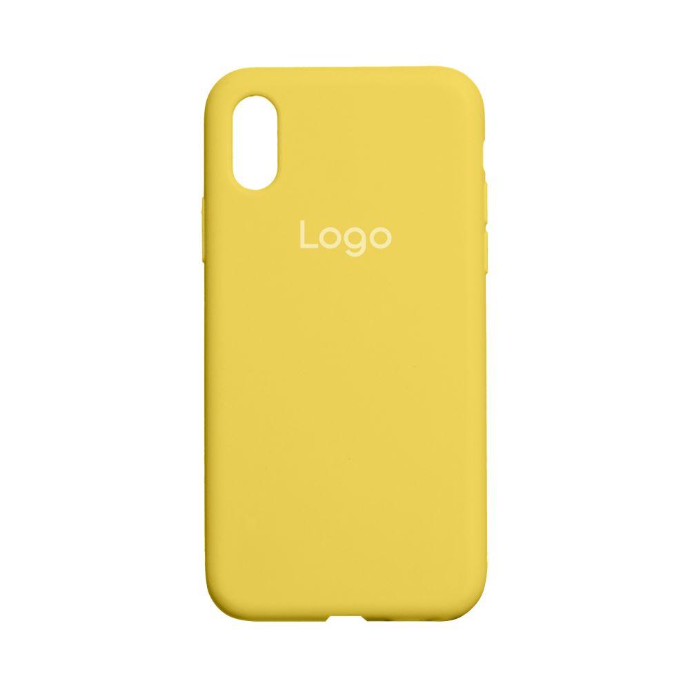 Чохол Silicone Case Full Size (AA) для iPhone X/Xs Колір 50.Canary Yellow