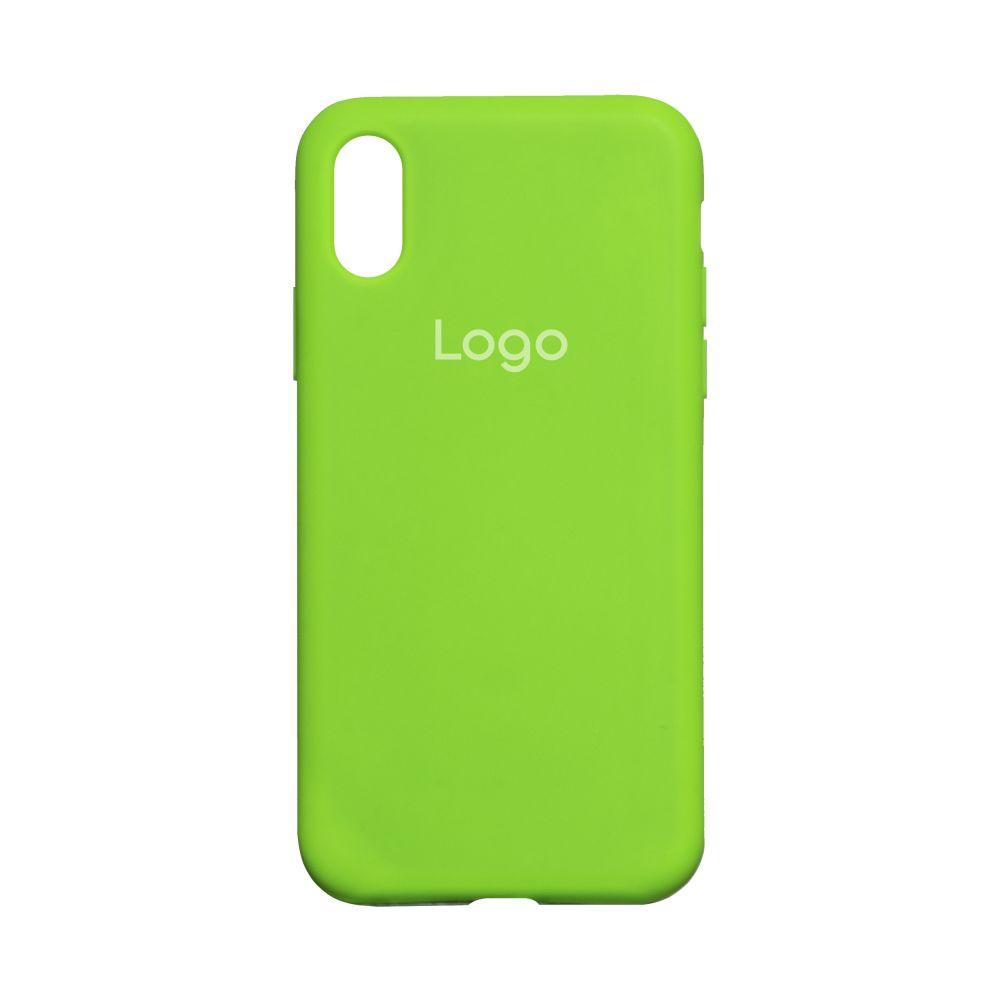 Чохол Silicone Case Full Size (AA) для iPhone X/Xs Колір 40.Shiny Green