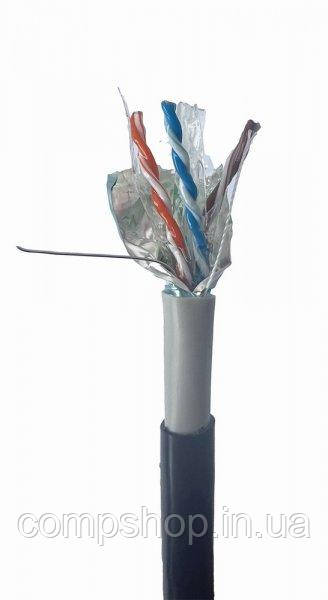 Кабель CAT 6e FTP Cablexpert одножильна, мідь, гелеєве наповнення, AWG23, екранована, 305 м, фото 1