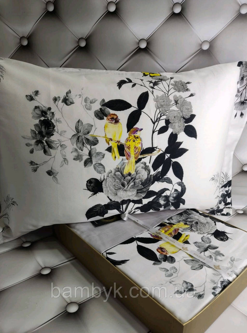 Постільна білизна Belizza "Vitage" сатин Dijital 3D преміум євро-розміру бавовняна Туреччина