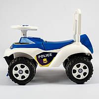 Машинка толокар Автошка Полиция поліція  бело синяя Долони 0141/11 Українське виробництво Якість