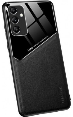 Бізнес чохол бампер GENEROUS для Samsung Galaxy S24 FE зі скла і штучної шкіри