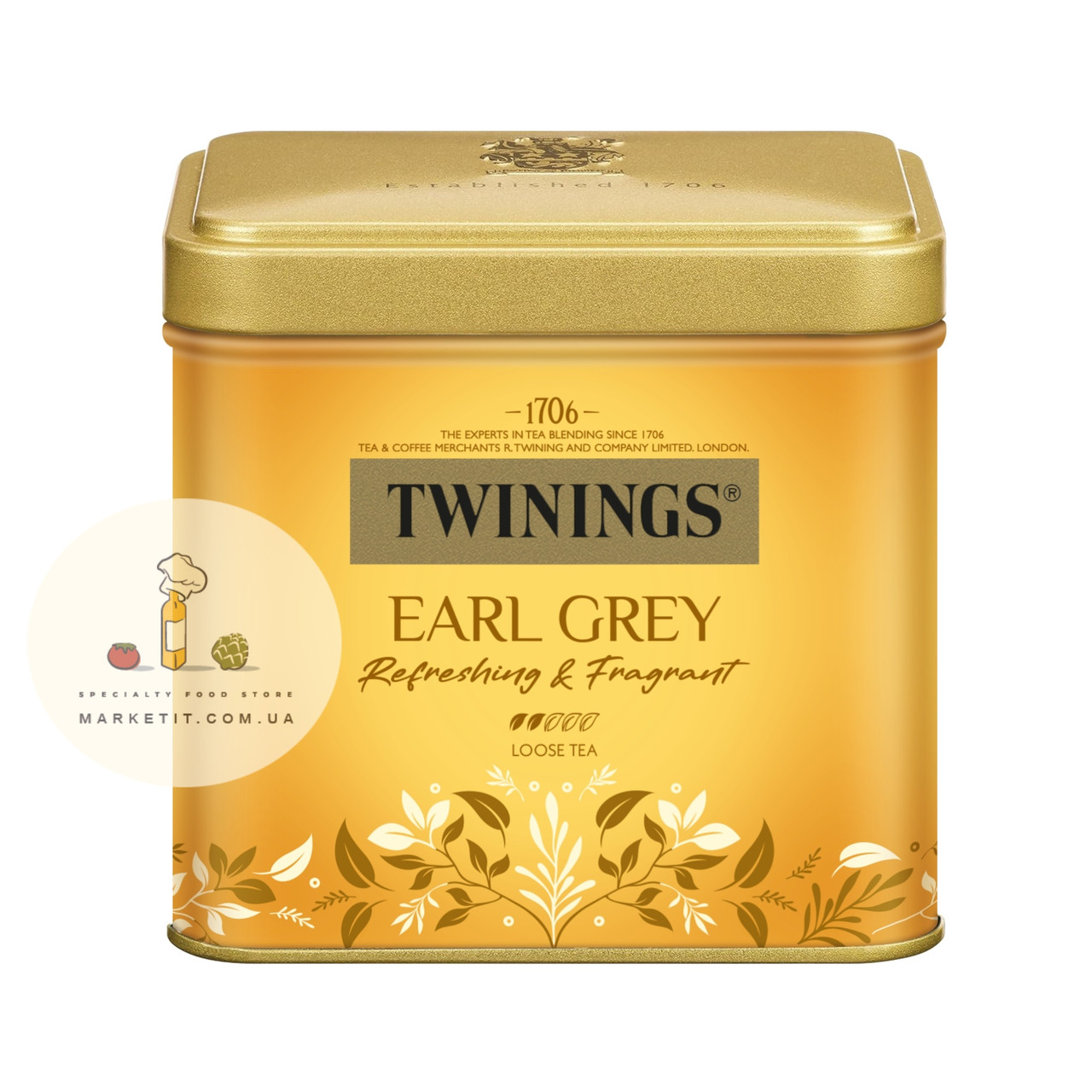 Чай чорний листовий Twinings Earl Grey, з бергамотом Англія 100 г., фото 1