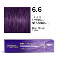 Master LUX Elegance Toner демі-перманентна крем-фарба 6.6 Темно-русявий фіолетовий 100 мл