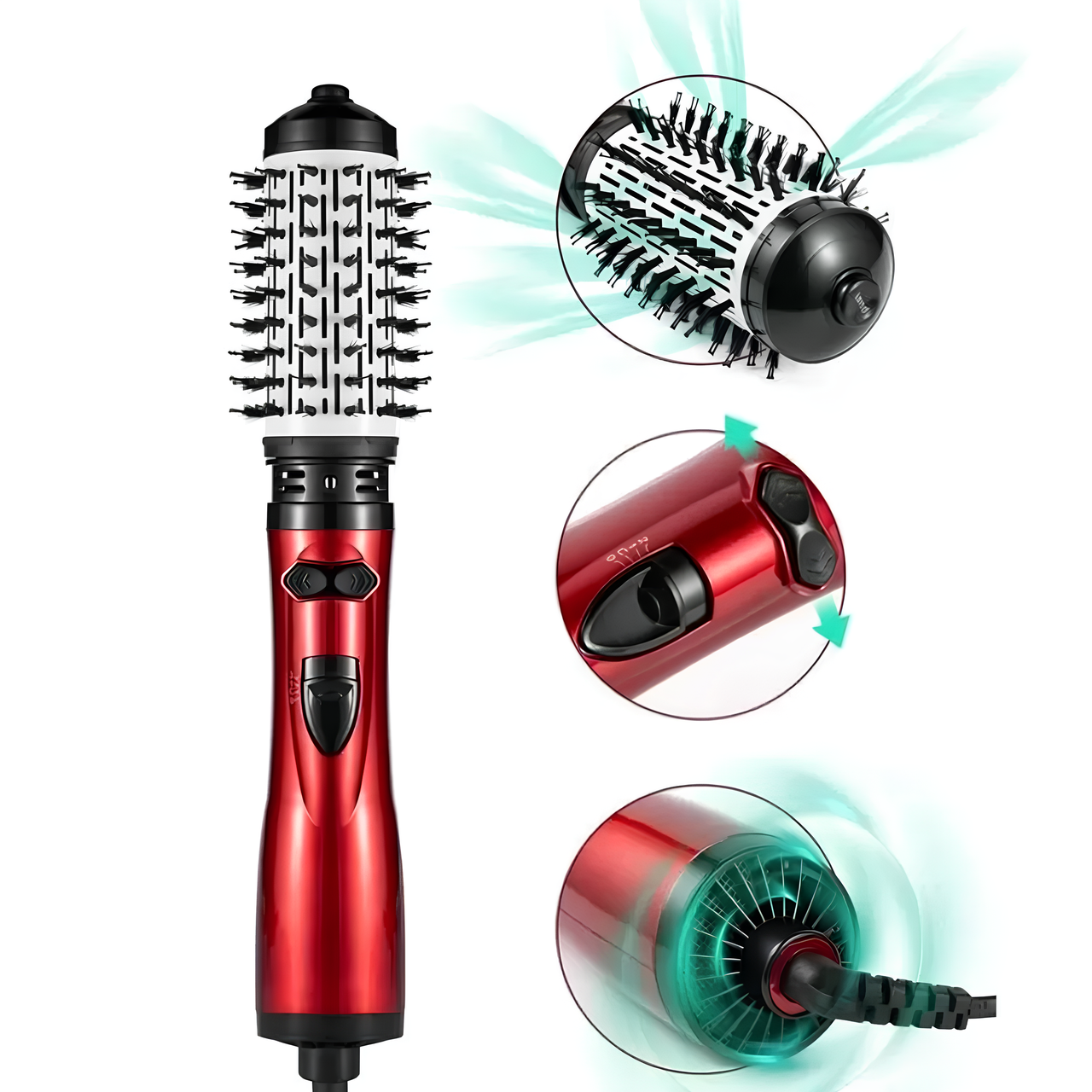 Фен-щітка браш з обертанням Gemei GM-4829 Professional Hot Air Styler