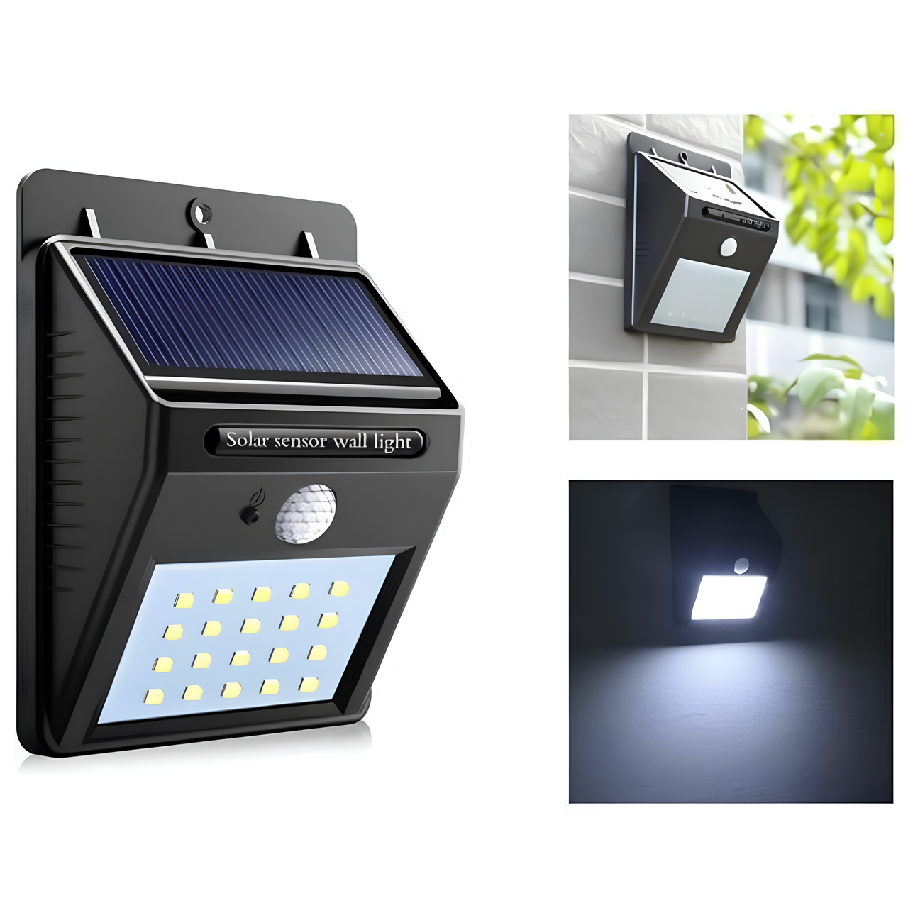 Світильник на сонячній батареї Solar Motion Sensor Light із датчиком руху LED