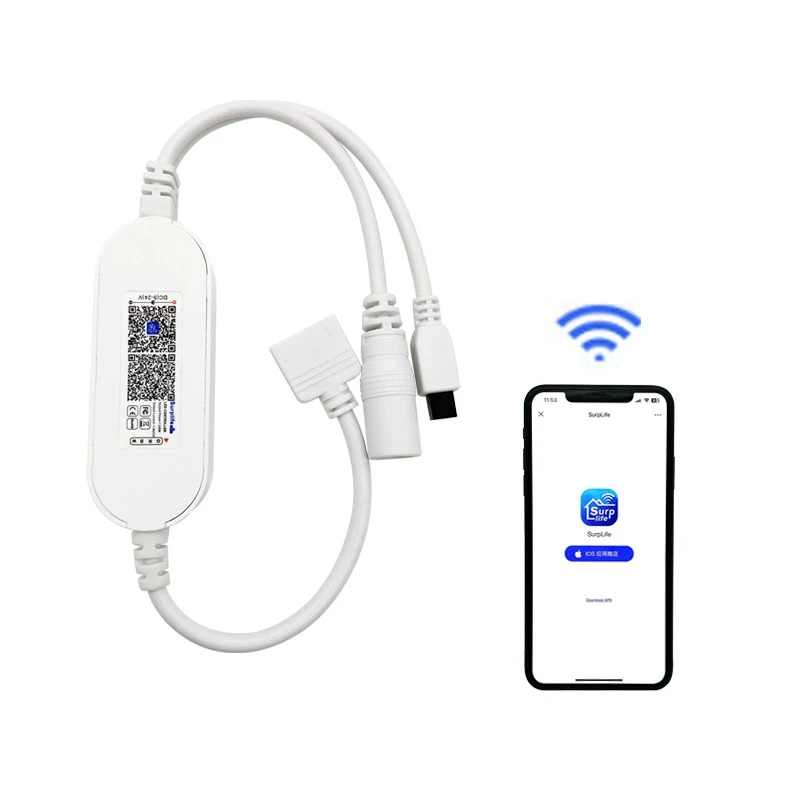 Міні RGBW Bluetooth Контролер 16A для світлодіодної стрічки
