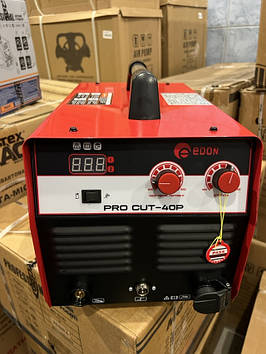 Потужний плазморіз Edon Pro CUT 40P (з компресором) : 6.8 кВт, струм 40 А, ККД 85%, товщина різу 12 мм, зі вбудованим компресором