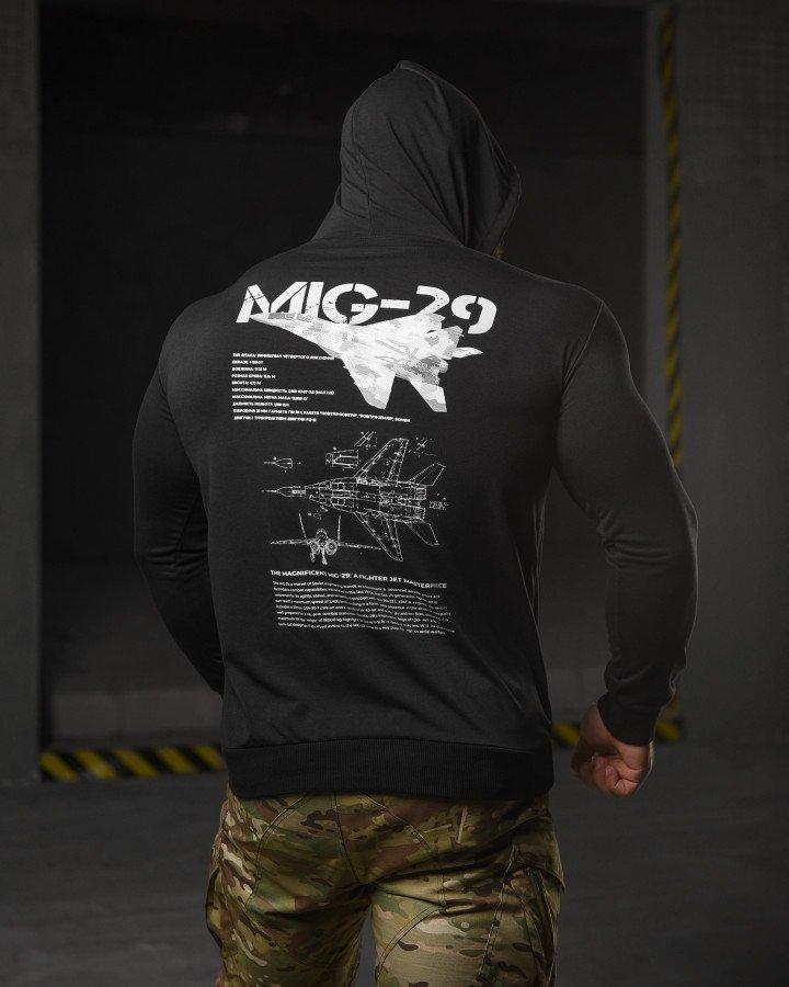 Худі maklin mig -29 black НП4949, фото 1