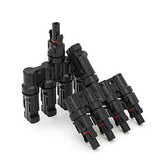 Кабельний розгалужувач MC4-4T для монтажу сонячних систем, 30A, 1000V