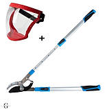 Сучкоріз для обрізки гілок професійний, телескопічні ручки 700-980 мм + маска у комплекті, фото 7