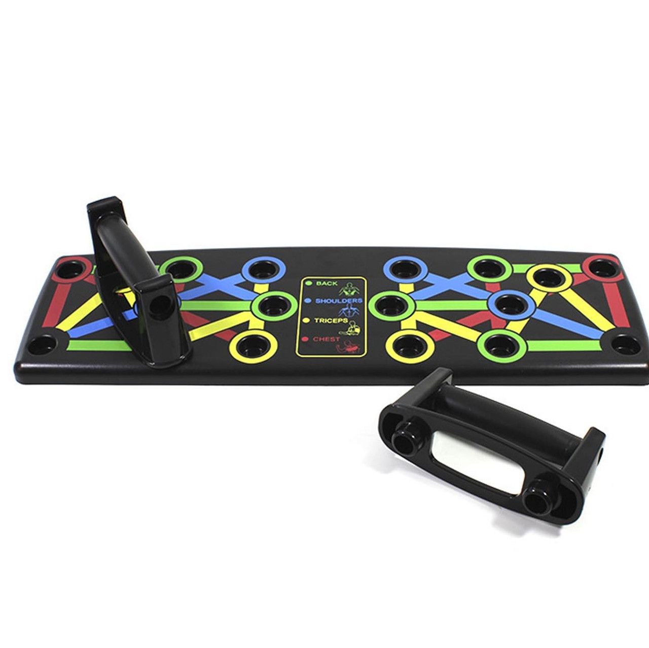 Дошка для віджимань 14 в 1 з упорами різним хватом, тренажер для дому, фото 1