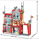 Конструктор Fire "Пожежна станція" (853 деталі) арт. T 2085, фото 6