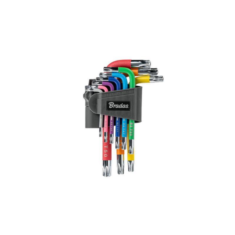 Набір ключів TORX, TX 10-50 9 шт. мультиколор / 
короткі, DIY-HKT42-SH/B