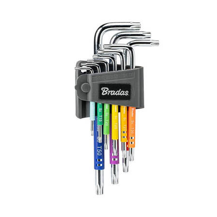 Набір ключів TORX TX 10-50 9 шт. мультиколор /
довгі, DIY-HKT62-LO/B, фото 1