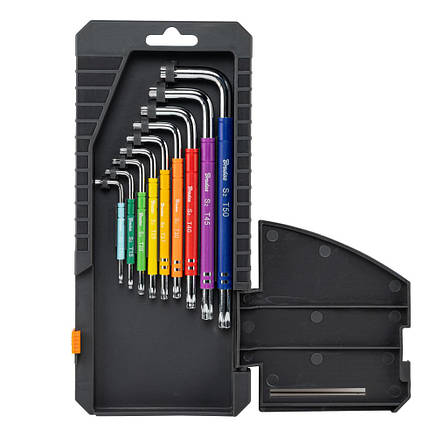 Набір ключів TORX TX 10-50 9 шт. мультиколор /
довгі, DIY-HKT62-LO/BOX, фото 3