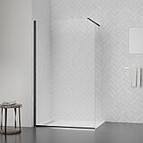 Душова перегородка Qtap Walk-In Standard BLM201.C8 100х200 см, скло Clear 8 мм, покриття CalcLess, фото 6