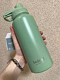 Пляшка для води металева з подвійною вакуумною ізоляцією Bohtal Insulated Sports Bottle 960 ml/32 oz Green, фото 9