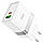 Мережевий зарядний пристрій HOCO N21 Topspeed PD30W+QC3.0 charger White, фото 3