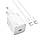 Мережевий зарядний пристрій HOCO N40 Mighty single port PD20W charger set(Type-C to Type-C) White, фото 5