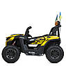 Дитячий електромобіль на акумуляторі двомісний Багі M 6019 з пультом р/у для дітей 3-8 років Жовтий, фото 3