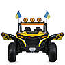 Дитячий електромобіль на акумуляторі двомісний Багі M 6019 з пультом р/у для дітей 3-8 років Жовтий, фото 6