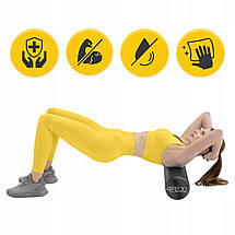 Масажний ролик 4FIZJO CARE+ EVA 60 x 15 см (валик, ролер) 4FJ0117 Black Poland, фото 3