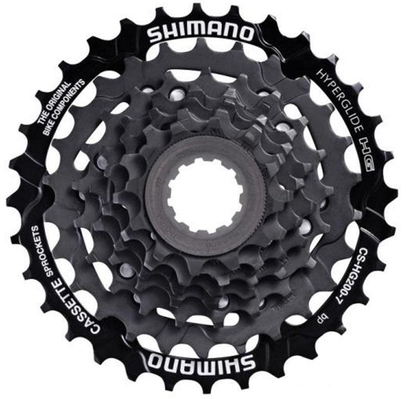 Касета Shimano CS-HG200-7 12-28T 7 швидкостей чорний