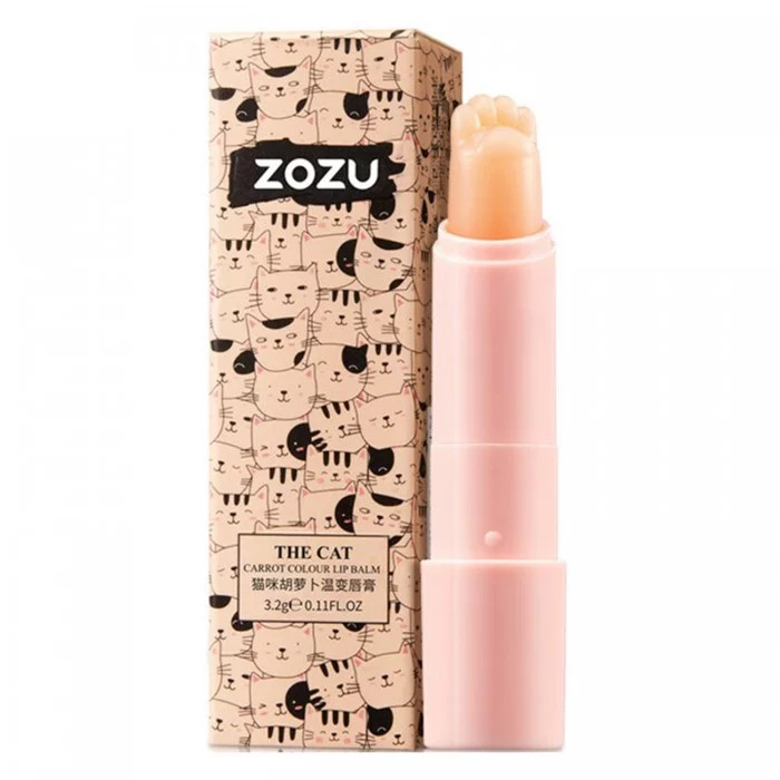 Бальзам-тинт для губ зволожувальний ZOZU Cat Carrot 3.2 г, фото 1