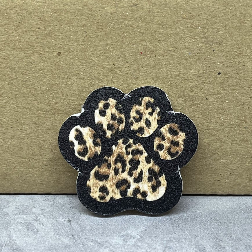 Пластиковий декор (серединка для бантика) Лапки- розмір 3,5*3,2 см, поштучно, Різнокольоровий, фото 1