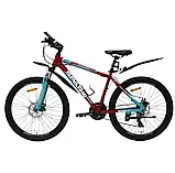 Велосипед SPARK TRACKER 26 ал17 ам лок-аут диск вишневий, фото 3
