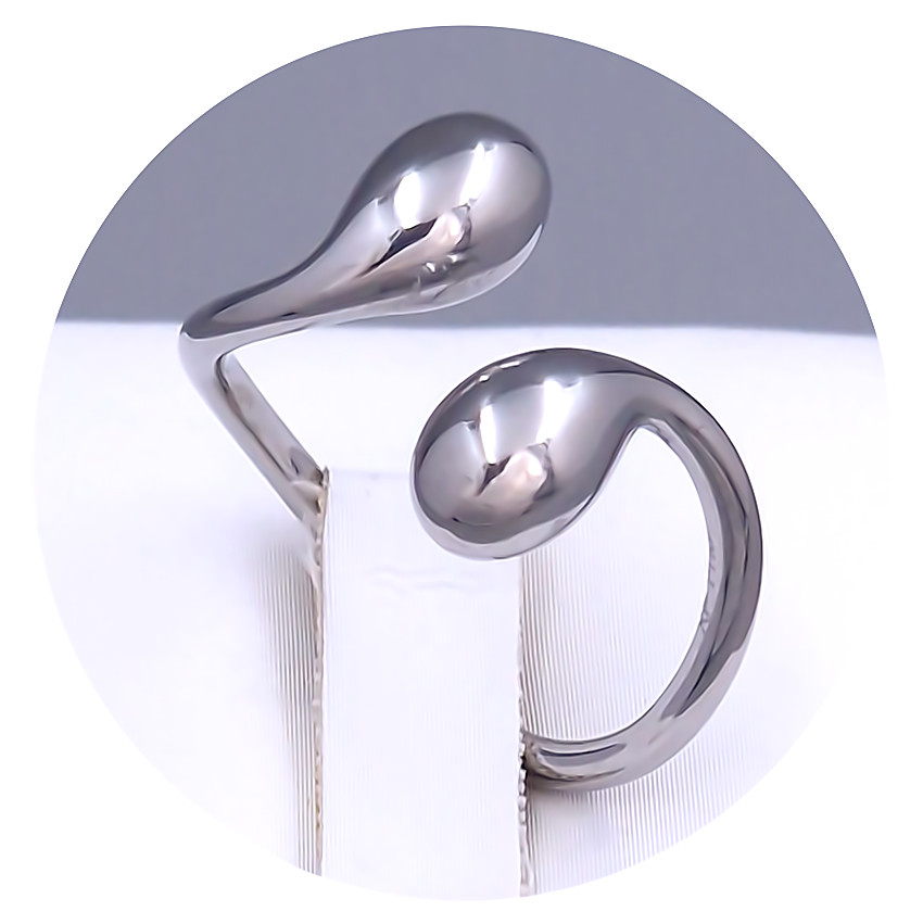 Каблучка Stainless Steel. Сталь. Родій. Є: 18р