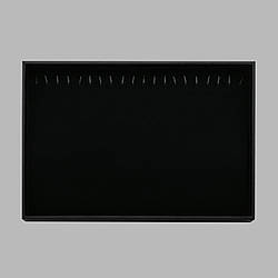 Планшет горизонтальний 47561 чорний оксамит для ланцюжків браслетів розмір 35х24 см