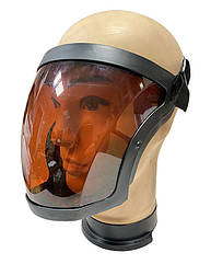 Захисний щиток-маска з янтарною лінзою | Повний захист обличчя і очей, регульована фіксація