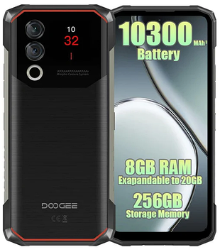 Смартфон DOOGEE Blade 10 Max 8/256Gb Black 10300mAh NFC IP68, IP69 та MIL-STD-810H