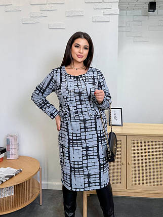 Стильна жіноча сукня, тканина "Трикотаж" 52, 54, 56, 58, 60, 62, 64 розмір 52, фото 1