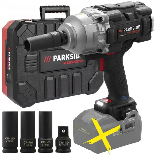 Акумуляторний ударний гайковерт PARKSIDE PERFORMANCE PASSP 20-Li C4, фото 1