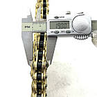 Ланцюг приводу колеса мотоцикла посилений 520Н 128 ланок якісний із замком, фото 2