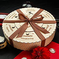 Подарунковий набір "Елітна колекція" розкішний подарунок, макадамія, мигдаль, натуральний мед, горішки в меді
