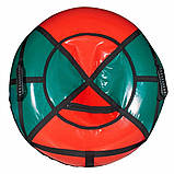 Тюбінг 100 см "Тяни-Толкай" (ПВХ) — зимові надувні санки для катання на гірці, ватрушка для снігу, тюбінг буб, фото 2