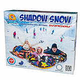 Тюбінг 100 см "Тяни-Толкай" (ПВХ) — зимові надувні санки для катання на гірці, ватрушка для снігу, тюбінг буб, фото 8