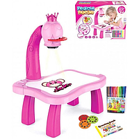 Дитячий стіл для малювання зі світлодіодним підсвічуванням 26×20,5×27 см